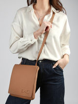 Leather Dinant Crossbody Bag Nathan baume Brown n city 3-vue-porte