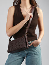 Sac Bandouli�re Tresse Miniprix Marron tresse 19754-vue-porte