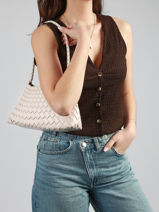 Sac Port� �paule Tresse Miniprix Beige tresse 88302-vue-porte