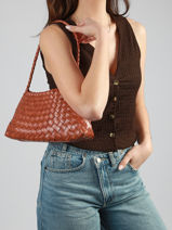 Shoulder Bag Tresse Miniprix Brown tresse 88302-vue-porte