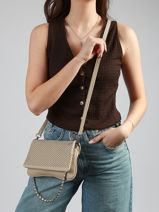 Sac Bandouli�re Perle Miniprix Beige perle 2501-vue-porte