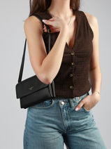 Shoulder Bag Grained Miniprix Black grained SF69033-vue-porte