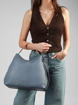 Sac Port� �paule Dorine Laurent david Bleu ld bags 70-vue-porte
