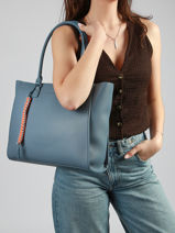 Shoulder Bag Dorine Laurent david Blue ld bags 75-vue-porte