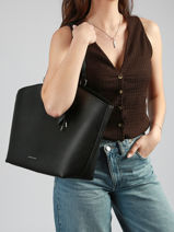 Tote Bag Est�e With Bag Charm Laurent david Black ld bags 73-vue-porte