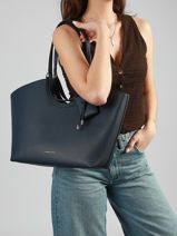 Tote Bag Est�e With Bag Charm Laurent david Blue ld bags 73-vue-porte