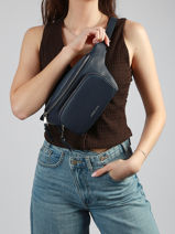Sac Banane Est�e Laurent david Bleu ld bags 93-vue-porte
