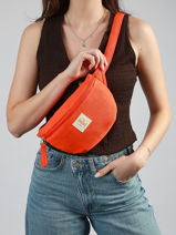 Sac Banane En �ponge Zara Laurent david Orange ld bags 8-vue-porte
