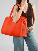 Sac De Plage En �ponge Zara Laurent david Orange ld bags 101-vue-porte