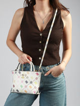 Satchel Emelie Logo Guess White emelie logo GM992875-vue-porte