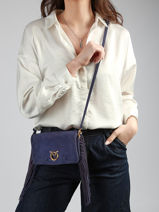 Shoulder Bag Love Bag Soft Leather Pinko Blue love bag soft 6023A39A-vue-porte