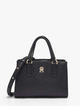 Sac Port� Main Th Daily Polyester Tommy hilfiger Noir th daily AW18416