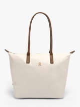 Sac Port� �paule Popette Nylon Tommy hilfiger Blanc popette AW17711