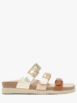 Slippers In Leather Mephisto Gold women P5146954