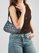 Shoulder Bag Emelie Logo Guess Blue emelie logo GP992818-vue-porte
