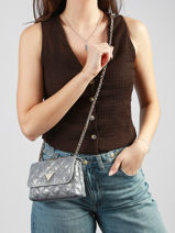 Shoulder Bag Giully Guess Blue giully DG967374-vue-porte