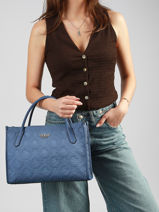 Sac Port� �paule Jodi Coton Guess Bleu jodi PG976922-vue-porte