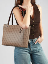 Shoulder Bag Noelle Guess Brown noelle BG967225-vue-porte