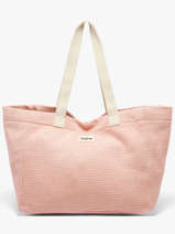 Sac Port� �paule Tressage Coton Hindbag Rose tressage TS