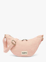 Shoulder Bag Tressage Cotton Hindbag Pink tressage TS