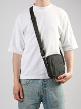 Sac Bandouli�re David jones Noir men 931102-vue-porte