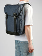 Backpack David jones Blue business PC037A-vue-porte