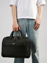 Business Bag With 15" Laptop Sleeve Samsonite Black pro dlx6 147141-vue-porte