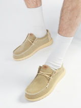 Mocassins Wally Braided Hey dude Gris men 40003-vue-porte
