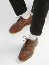 Derby Shoes 3989 In Leather Dr martens Brown men 40553201-vue-porte