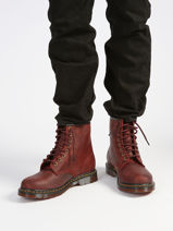Boots 1460 In Leather Dr martens Brown men 11822609-vue-porte