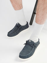 Mocassins Hey dude Bleu men 41898-vue-porte