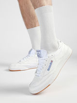 Sneakers En Cuir Reebok Blanc men 158-vue-porte