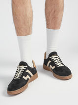 Sneakers En Cuir Gant Bleu men CUZIMG69-vue-porte