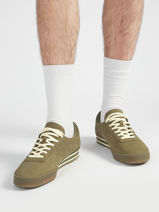 Sneakers In Leather Lacoste Green men 1SMA0067-vue-porte