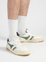 Sneakers In Leather Gola White men CMB336IN-vue-porte