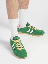 Sneakers In Leather Coolway Green men 8663807-vue-porte