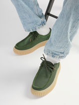 Derby Shoes Clarks Green men 26186160-vue-porte