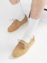 Chaussures Bateau En Cuir Sebago Beige men 7111PTW-vue-porte