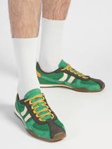 Sneakers In Leather Coolway Green men 8663808-vue-porte