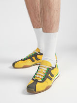 Sneakers In Leather Coolway Yellow men 8633808-vue-porte