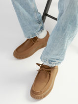 Derby Shoes In Leather Clarks Brown men 26186161-vue-porte