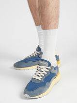 Sneakers En Cuir Hoff Bleu men 12602011-vue-porte