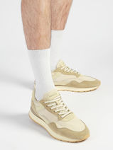Sneakers City In Leather Hoff Green men 12602006-vue-porte