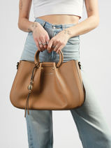 Shopping Bag Gretel Ted lapidus Beige gretel TLAU8924-vue-porte
