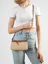 Crossbody Bag Mini Osier Italie Lancaster Brown mini osier italie 75-vue-porte