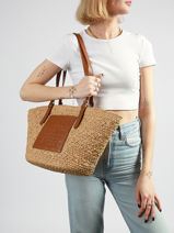 Shoulder Bag Le Panier Lancaster Beige le panier 80-vue-porte