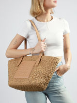 Shoulder Bag Le Panier Lancaster Beige le panier 80-vue-porte