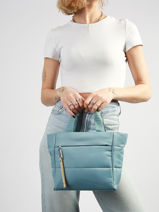 Ccrossbody Satchel Cumulus Recycled Nylon Aube Blue cumulus 101CS04-vue-porte