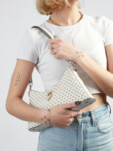 Sac Port� �paule Patsie Guess Blanc patsie ZE991918-vue-porte