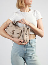 Handbag Jessa Guess Beige jessa BG836206-vue-porte